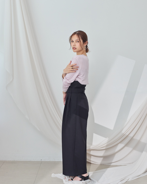 画像をギャラリービューアに読み込む, 低身長パンツ/低身長用ボトム/ボトム/2WAYパンツ/小柄用/XSサイズ/SSサイズ/147㎝/低身長ブランド/低身長ハイウエストパンツ/折り返しパンツ