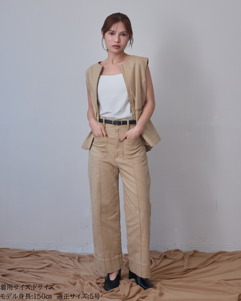 画像をギャラリービューアに読み込む, 低身長用トップス/小柄用/低身長/小柄セットセットアップ/デニム/低身長ブランド/小柄ブランド/ペプラムデニム/小柄デニム/小柄トップス/デザイントップス/韓国/デニムセットアップ/刺繍/ハート/ハート刺繍