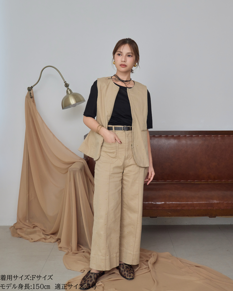 画像をギャラリービューアに読み込む, 低身長用トップス/小柄用/低身長/小柄セットセットアップ/デニム/低身長ブランド/小柄ブランド/ペプラムデニム/小柄デニム/小柄トップス/デザイントップス/韓国/デニムセットアップ/刺繍/ハート/ハート刺繍