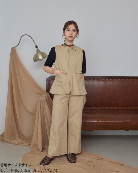 画像をギャラリービューアに読み込む, 低身長用トップス/小柄用/低身長/小柄セットセットアップ/デニム/低身長ブランド/小柄ブランド/ペプラムデニム/小柄デニム/小柄トップス/デザイントップス/韓国/デニムセットアップ/刺繍/ハート/ハート刺繍