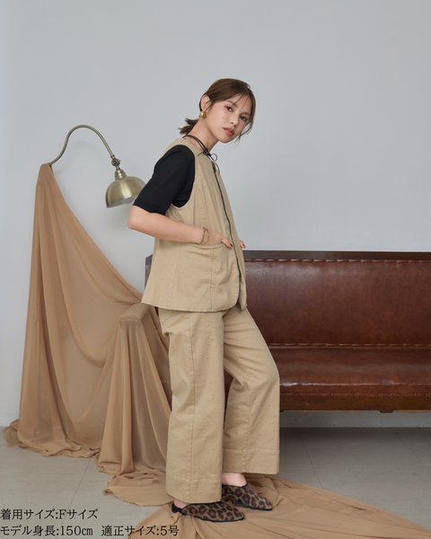 画像をギャラリービューアに読み込む, 低身長用トップス/小柄用/低身長/小柄セットセットアップ/デニム/低身長ブランド/小柄ブランド/ペプラムデニム/小柄デニム/小柄トップス/デザイントップス/韓国/デニムセットアップ/刺繍/ハート/ハート刺繍/チノデニム