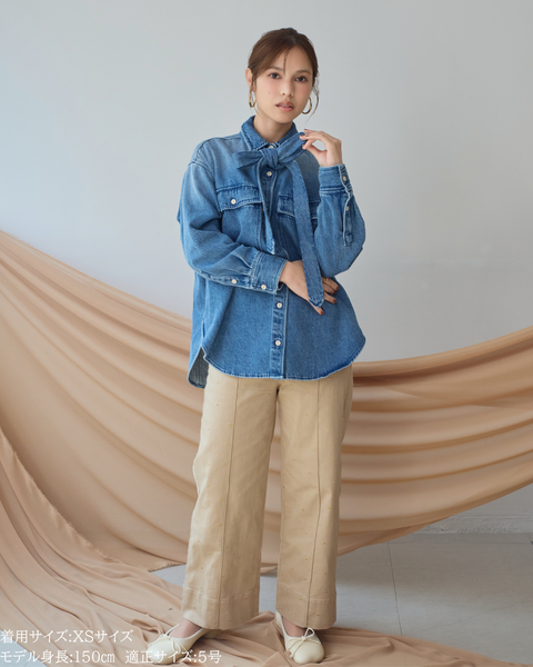 画像をギャラリービューアに読み込む, 低身長用パンツ/小柄用/低身長/小柄セットセットアップ/デニム/低身長ブランド/小柄ブランド/デニムパンツ/小柄デニム/小柄パンツ/デザインパンツ/韓国/デニムセットアップ/チノセットアップ/チノパンツ/ハート刺繍/刺繍デニム/刺繍パンツ