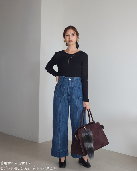 画像をギャラリービューアに読み込む, 低身長用パンツ/小柄用/低身長/小柄セットセットアップ/デニム/低身長ブランド/小柄ブランド/デニムパンツ/小柄デニム/小柄パンツ/デザインパンツ/韓国/デニムセットアップ/チノセットアップ/チノパンツ/ハート刺繍/刺繍デニム/刺繍パンツ