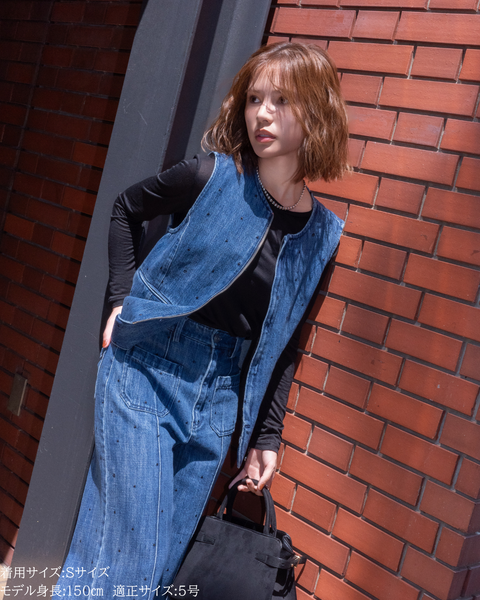 画像をギャラリービューアに読み込む, 低身長用パンツ/小柄用/低身長/小柄セットセットアップ/デニム/低身長ブランド/小柄ブランド/デニムパンツ/小柄デニム/小柄パンツ/デザインパンツ/韓国/デニムセットアップ/チノセットアップ/チノパンツ/ハート刺繍/刺繍デニム/刺繍パンツ