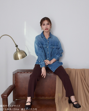 小柄ブランド/低身長ブランド/低身長/小柄/小柄シャツ/デニムシャツ/リボンシャツ