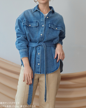 小柄ブランド/低身長ブランド/低身長/小柄/小柄シャツ/デニムシャツ/リボンシャツ