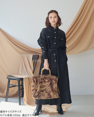 小柄ブランド/低身長ブランド/低身長/小柄/小柄シャツ/デニムシャツ/リボンシャツ/147cm/低身長コーディネート