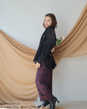 小柄ブランド/低身長ブランド/低身長/小柄/小柄シャツ/デニムシャツ/リボンシャツ/147cm/低身長コーディネート