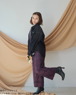 小柄ブランド/低身長ブランド/低身長/小柄/小柄シャツ/デニムシャツ/リボンシャツ/147cm/低身長コーディネート