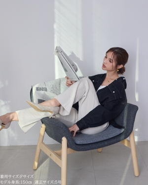 小柄ブランド/低身長ブランド/低身長/小柄/小柄シャツ/デニムシャツ/リボンシャツ/147cm/低身長コーディネート