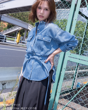小柄ブランド/低身長ブランド/低身長/小柄/小柄シャツ/デニムシャツ/リボンシャツ