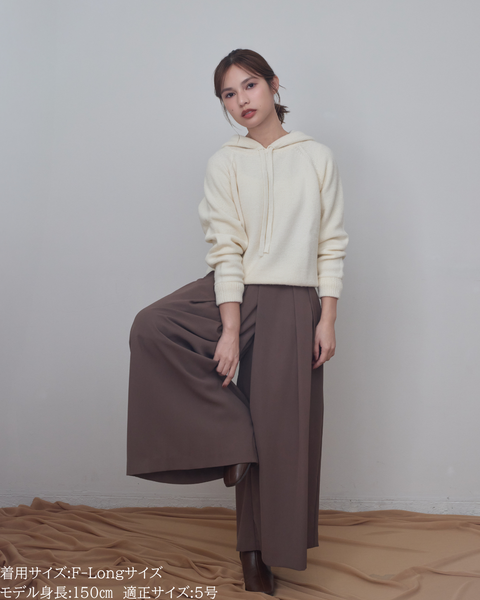 画像をギャラリービューアに読み込む, 小柄ブランド/低身長ブランド/低身長/小柄/スカンツ/スカート見え/パンツ/低身長スカンツパンツ/万能アイテム/小柄パンツ/低身長ボトムス/オールシーズン