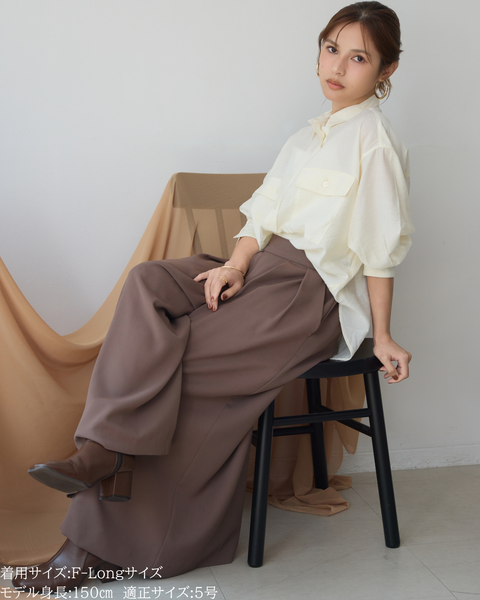 画像をギャラリービューアに読み込む, 小柄ブランド/低身長ブランド/低身長/小柄/スカンツ/スカート見え/パンツ/低身長スカンツパンツ/万能アイテム/小柄パンツ/低身長ボトムス/オールシーズン