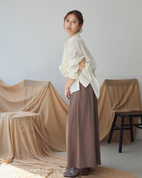 画像をギャラリービューアに読み込む, 小柄ブランド/低身長ブランド/低身長/小柄/スカンツ/スカート見え/パンツ/低身長スカンツパンツ/万能アイテム/小柄パンツ/低身長ボトムス/オールシーズン