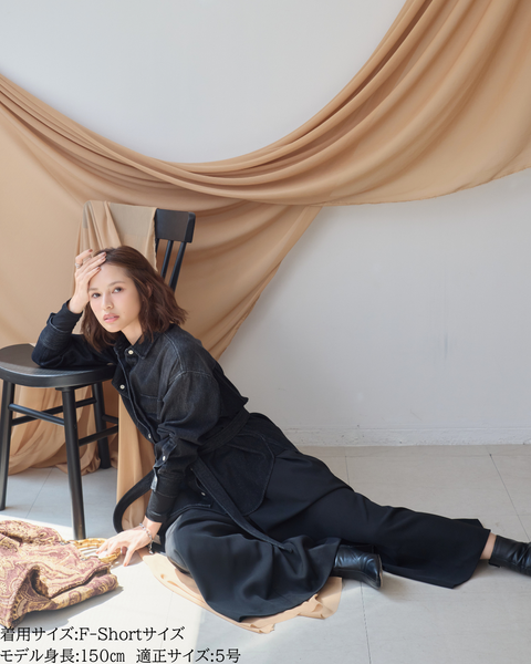 画像をギャラリービューアに読み込む, 小柄ブランド/低身長ブランド/低身長/小柄/スカンツ/スカート見え/パンツ/低身長スカンツパンツ/万能アイテム/小柄パンツ/低身長ボトムス/オールシーズン