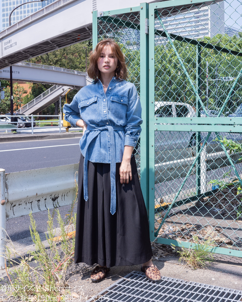 画像をギャラリービューアに読み込む, 小柄ブランド/低身長ブランド/低身長/小柄/スカンツ/スカート見え/パンツ/低身長スカンツパンツ/万能アイテム/小柄パンツ/低身長ボトムス/オールシーズン