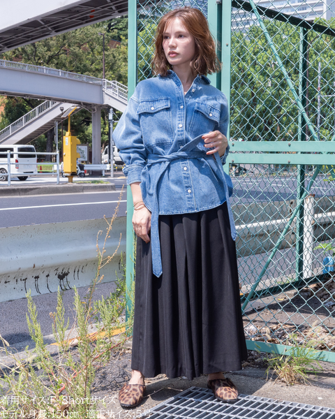 画像をギャラリービューアに読み込む, 小柄ブランド/低身長ブランド/低身長/小柄/スカンツ/スカート見え/パンツ/低身長スカンツパンツ/万能アイテム/小柄パンツ/低身長ボトムス/オールシーズン