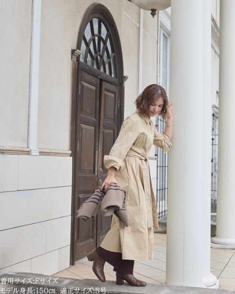 画像をギャラリービューアに読み込む, 小柄ワンピース/低身長ワンピース/こコットンワンピース/低身長シャツワンピース/パリジェンヌ/羽織/147cm