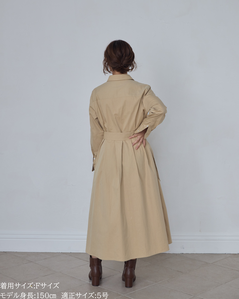 画像をギャラリービューアに読み込む, 小柄ワンピース/低身長ワンピース/こコットンワンピース/低身長シャツワンピース/パリジェンヌ/羽織/147cm