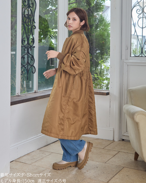 低身長向けアウター/低身長向けコート/小柄アウター/小柄コート/アウター/コート/低身長/2025AW/MA-1/MA-1ドレスコート/中綿コート
