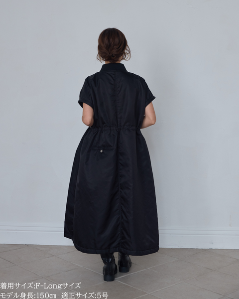 画像をギャラリービューアに読み込む, 低身長向けアウター/低身長向けコート/小柄アウター/小柄コート/アウター/コート/低身長/2025AW/MA-1/MA-1ドレスコート/中綿コート