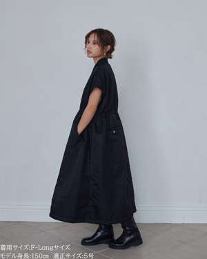 低身長向けアウター/低身長向けコート/小柄アウター/小柄コート/アウター/コート/低身長/2025AW/MA-1/MA-1ドレスコート/中綿コート