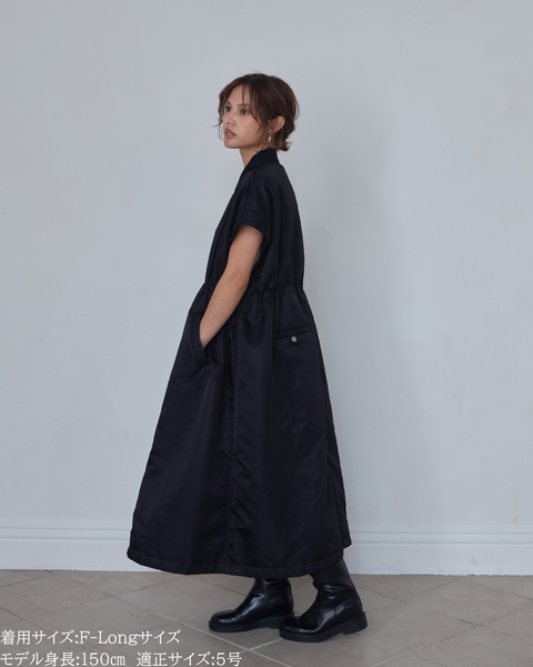 画像をギャラリービューアに読み込む, 低身長向けアウター/低身長向けコート/小柄アウター/小柄コート/アウター/コート/低身長/2025AW/MA-1/MA-1ドレスコート/中綿コート