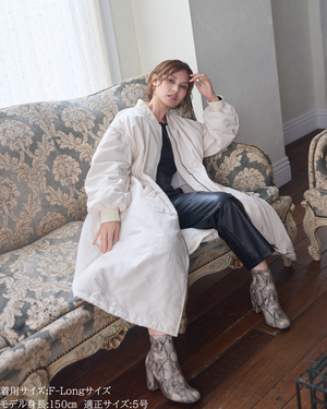 低身長向けアウター/低身長向けコート/小柄アウター/小柄コート/アウター/コート/低身長/2025AW/MA-1/MA-1ドレスコート/中綿コート