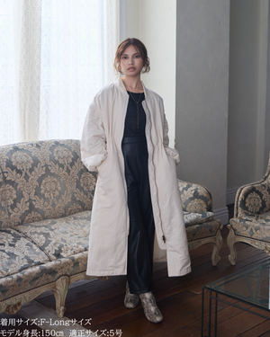 低身長向けアウター/低身長向けコート/小柄アウター/小柄コート/アウター/コート/低身長/2025AW/MA-1/MA-1ドレスコート/中綿コート
