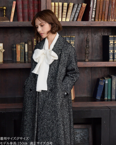 画像をギャラリービューアに読み込む, 小柄ブランド/低身長ブランド/低身長/小柄/小柄シャツ/ブラウス/ボウタイブラウス/リボンブラウス/取り外し可能/セルロース生地/上質素材/147㎝/Sサイズ