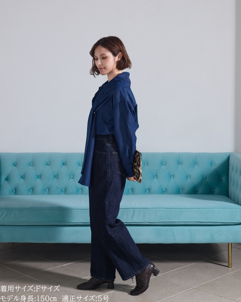 画像をギャラリービューアに読み込む, 小柄ブランド/低身長ブランド/低身長/小柄/小柄シャツ/ブラウス/ボウタイブラウス/リボンブラウス/取り外し可能/セルロース生地/上質素材/147㎝/Sサイズ