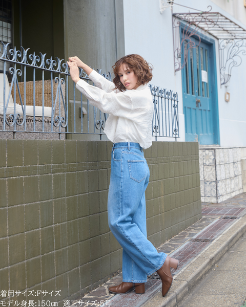 画像をギャラリービューアに読み込む, 小柄ブランド/低身長ブランド/低身長/小柄/小柄シャツ/ブラウス/ボウタイブラウス/リボンブラウス/取り外し可能/セルロース生地/上質素材/147㎝/Sサイズ