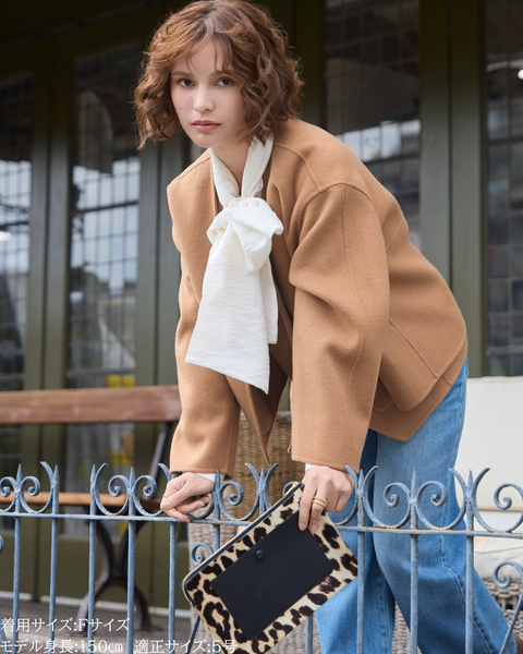 画像をギャラリービューアに読み込む, 小柄ブランド/低身長ブランド/低身長/小柄/小柄シャツ/ブラウス/ボウタイブラウス/リボンブラウス/取り外し可能/セルロース生地/上質素材/147㎝/Sサイズ