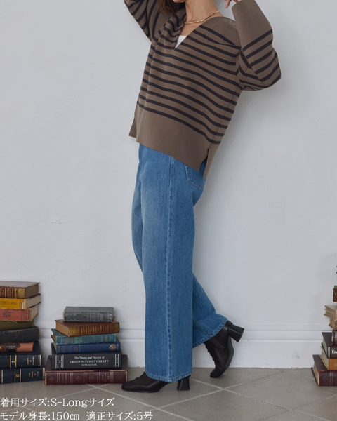 画像をギャラリービューアに読み込む, 低身長パンツ/低身長用ボトム/ボトム/デニムパンツ/小柄用/XSサイズ/SSサイズ/147㎝/低身長ブランド/低身長デニムパンツ/小柄韓国/デニム/ストレートデニム/低身長/小柄/小柄デニム