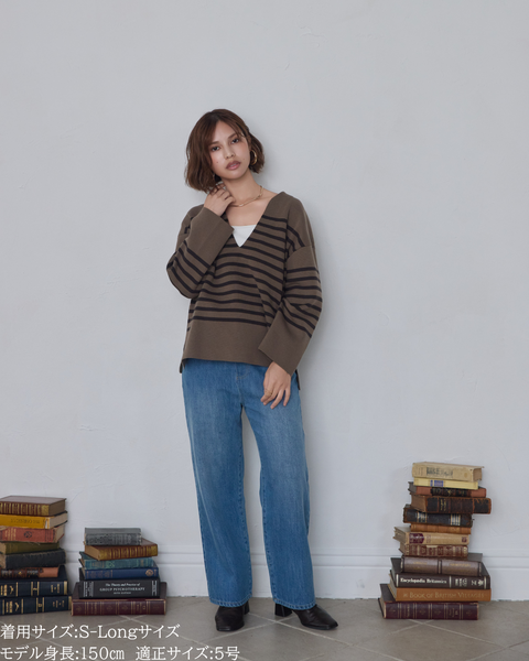 画像をギャラリービューアに読み込む, 低身長パンツ/低身長用ボトム/ボトム/デニムパンツ/小柄用/XSサイズ/SSサイズ/147㎝/低身長ブランド/低身長デニムパンツ/小柄韓国/デニム/ストレートデニム/低身長/小柄/小柄デニム