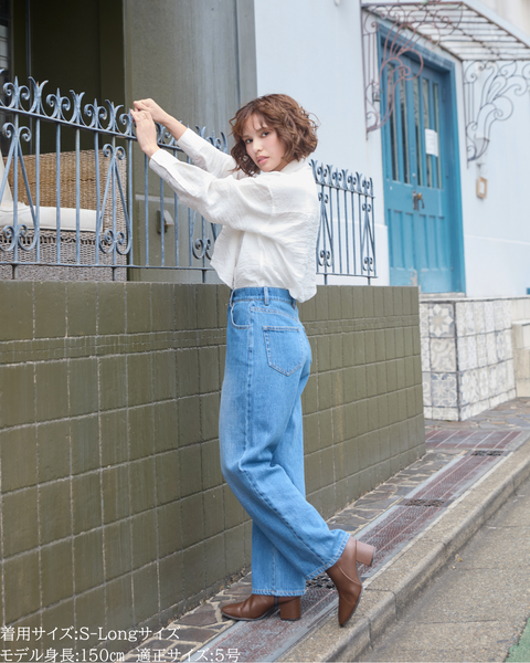 画像をギャラリービューアに読み込む, 低身長パンツ/低身長用ボトム/ボトム/デニムパンツ/小柄用/XSサイズ/SSサイズ/147㎝/低身長ブランド/低身長デニムパンツ/小柄韓国/デニム/ストレートデニム/低身長/小柄/小柄デニム