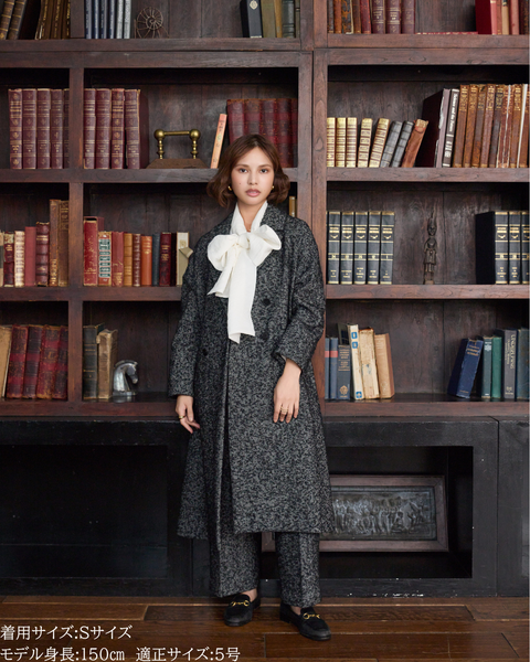 画像をギャラリービューアに読み込む, へリンボーンウールパンツ(Japan Fabric)【692】