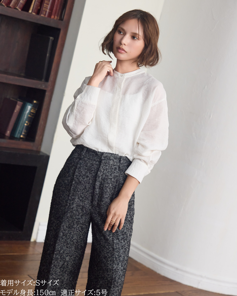 画像をギャラリービューアに読み込む, へリンボーンウールパンツ(Japan Fabric)【692】