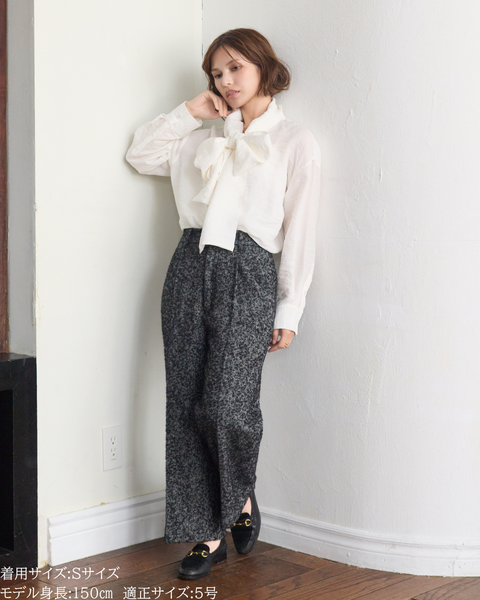 画像をギャラリービューアに読み込む, へリンボーンウールパンツ(Japan Fabric)【692】