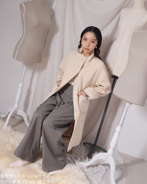 画像をギャラリービューアに読み込む, 低身長パンツ/小柄パンツ/低身長用ボトム/低身長用/韓国系/韓国風/低身長コーディネート/小柄コーデ/パンツコーデ/ハイウエストパンツ/美脚パンツ/147㎝