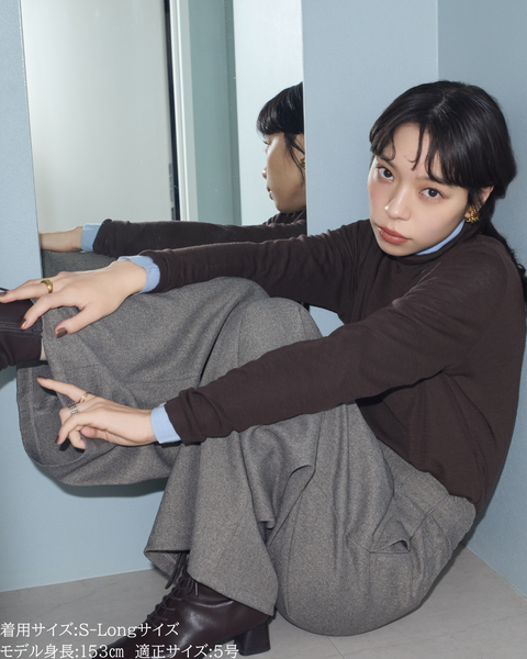 画像をギャラリービューアに読み込む, 低身長パンツ/小柄パンツ/低身長用ボトム/低身長用/韓国系/韓国風/低身長コーディネート/小柄コーデ/パンツコーデ/ハイウエストパンツ/美脚パンツ/147㎝