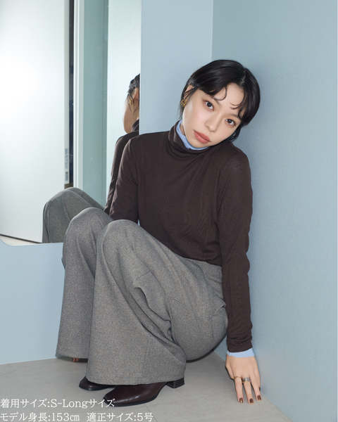 画像をギャラリービューアに読み込む, 低身長パンツ/小柄パンツ/低身長用ボトム/低身長用/韓国系/韓国風/低身長コーディネート/小柄コーデ/パンツコーデ/ハイウエストパンツ/美脚パンツ/147㎝