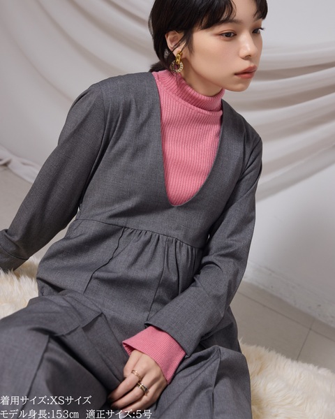 画像をギャラリービューアに読み込む, 低身長パンツ/低身長用ボトム/ボトム/オーバーオール/小柄用/XSサイズ/SSサイズ/147㎝/低身長ブランド/低身長ハイウエストパンツ/オールインワン/小柄オールインワン