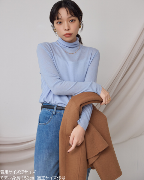 画像をギャラリービューアに読み込む, 低身長向けトップス/低身長用/小柄ワトップス/小柄用/147㎝/SSサイス/XSサイズ/インナー/タートルニット/低身長/ウール/ウールインナー