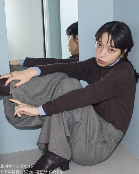 画像をギャラリービューアに読み込む, 低身長向けトップス/低身長用/小柄ワトップス/小柄用/147㎝/SSサイス/XSサイズ/インナー/タートルニット/低身長/ウール/ウールインナー