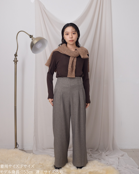 画像をギャラリービューアに読み込む, 低身長向けトップス/低身長用/小柄ワトップス/小柄用/147㎝/SSサイス/XSサイズ/インナー/クルーニット/低身長/ウール/ウールインナー/レイヤード/重ね着