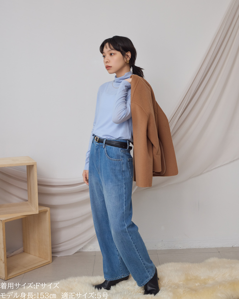 画像をギャラリービューアに読み込む, カシミヤ混リバーレイヤードコート(Japan Fabric)【808】