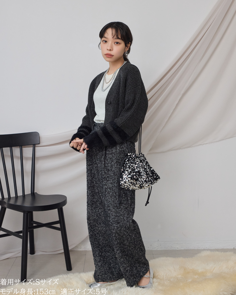 画像をギャラリービューアに読み込む, へリンボーンウールパンツ(Japan Fabric)【692】