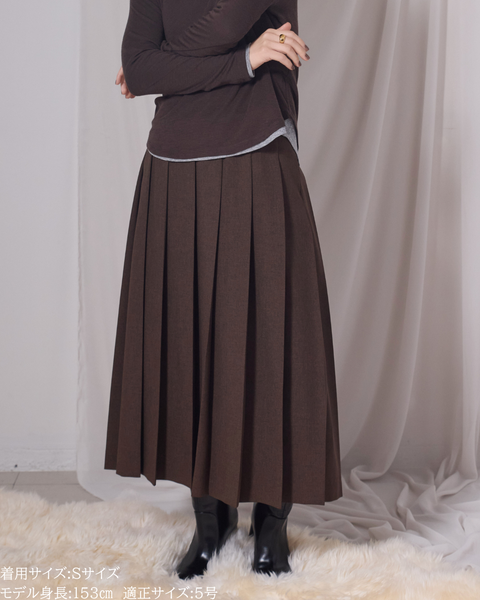 画像をギャラリービューアに読み込む, ロングプリーツスカート【548】