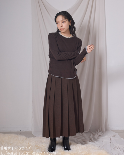 画像をギャラリービューアに読み込む, ロングプリーツスカート【548】